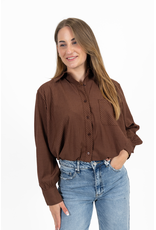21Jewelz Blouse met ruitpatroontje - roest