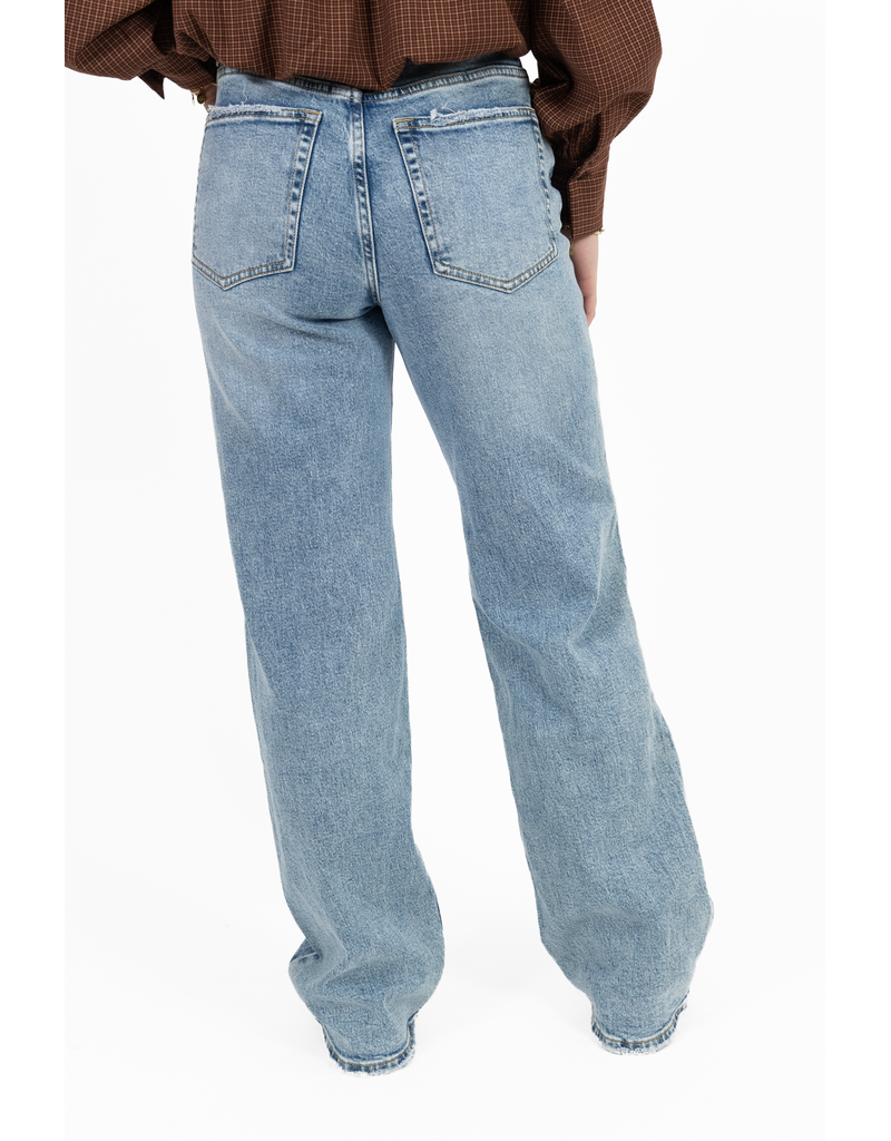21Jewelz Straight leg jeans met rafels - blauw