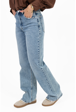 21Jewelz Straight leg jeans met rafels - blauw