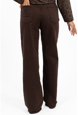 Redial Extra tall wide leg jeans - donkerbruin