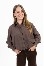 21Jewelz Blouse met ruitpatroontje - bruin