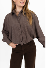 21Jewelz Blouse met ruitpatroontje - bruin