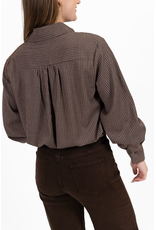 21Jewelz Blouse met ruitpatroontje - bruin