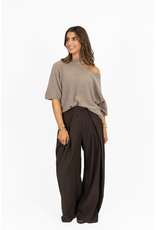 21Jewelz One shoulder trui - taupe