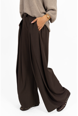 21Jewelz Wide leg pantalon met plooien - bruin