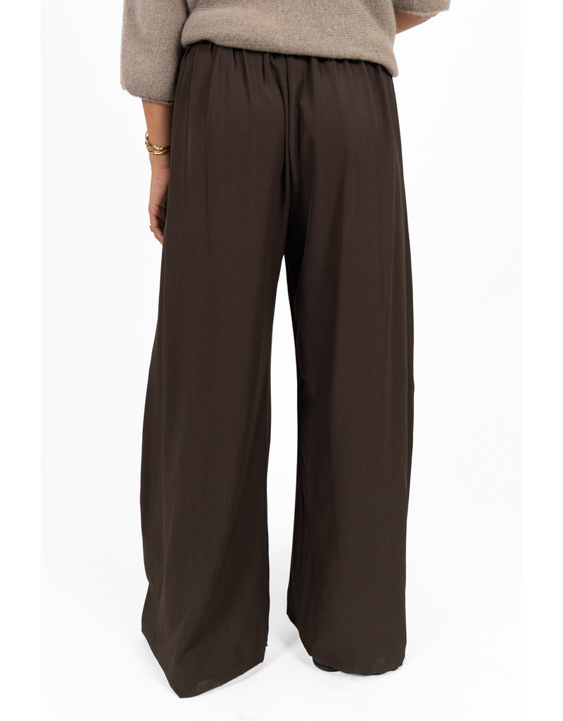 21Jewelz Wide leg pantalon met plooien - bruin