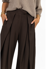 21Jewelz Wide leg pantalon met plooien - bruin