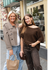21Jewelz Korte geruite trenchcoat - bruin/beige