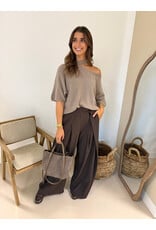 21Jewelz Wide leg pantalon met plooien - bruin