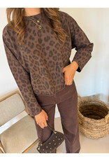 Redial Extra tall wide leg jeans - donkerbruin