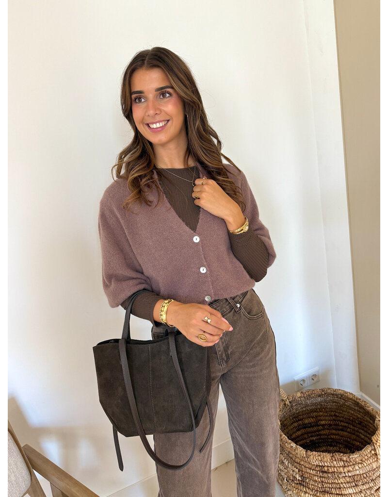 21Jewelz Wollig vestje - taupe