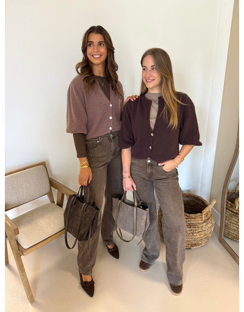 21Jewelz Wollig vestje - taupe