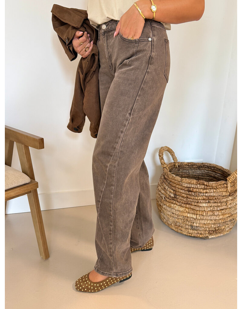 21Jewelz Extra tall balloon jeans - lichtbruin
