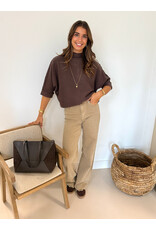 Redial Extra tall wide leg jeans - beige
