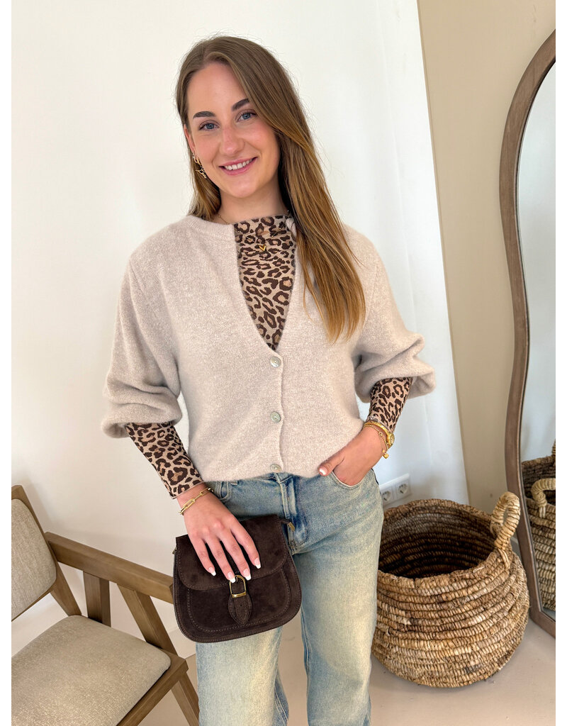 21Jewelz Wollig vestje  - beige