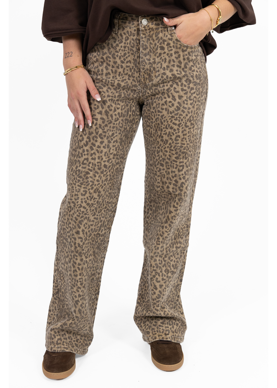 21Jewelz Jeans met lichte panterprint