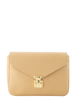 21Jewelz Effen tas met gouden sluiting - biscuit beige