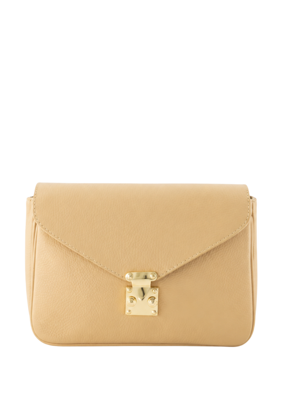 21Jewelz Effen tas met gouden sluiting - biscuit beige