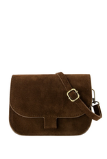 21Jewelz Casual tas - suede donkerbruin