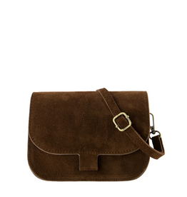 21Jewelz Casual tas - suede donkerbruin