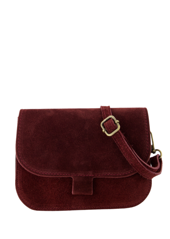 21Jewelz Casual tas - suede bordeaux