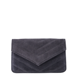 21Jewelz Tasje met gestikt patroon - suede navy blauw