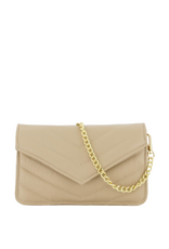 21Jewelz Tasje met gestikt patroon - beige