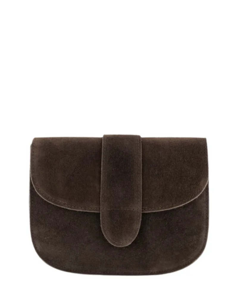 21Jewelz Brand new basic tas - suede donkerbruin