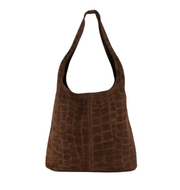 21Jewelz Croco suede shopper - donkerbruin