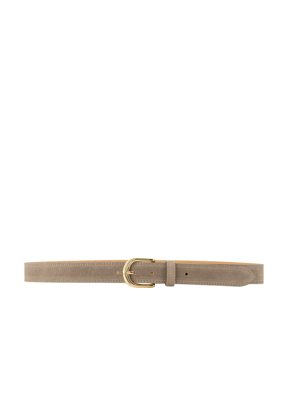 21Jewelz Musthave gold detailed riem - suede taupe