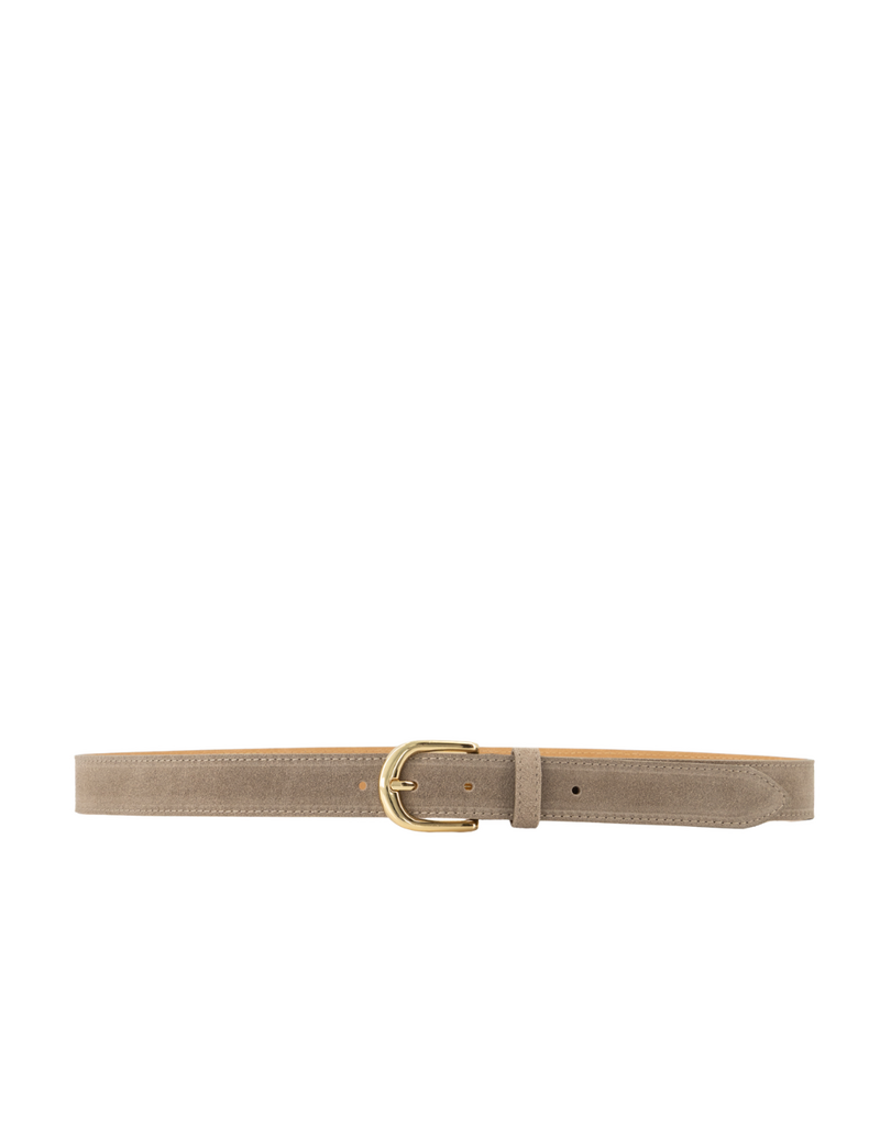 21Jewelz Musthave gold detailed riem - suede taupe