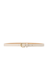 21Jewelz Smalle musthave gold detailed riem - ecru