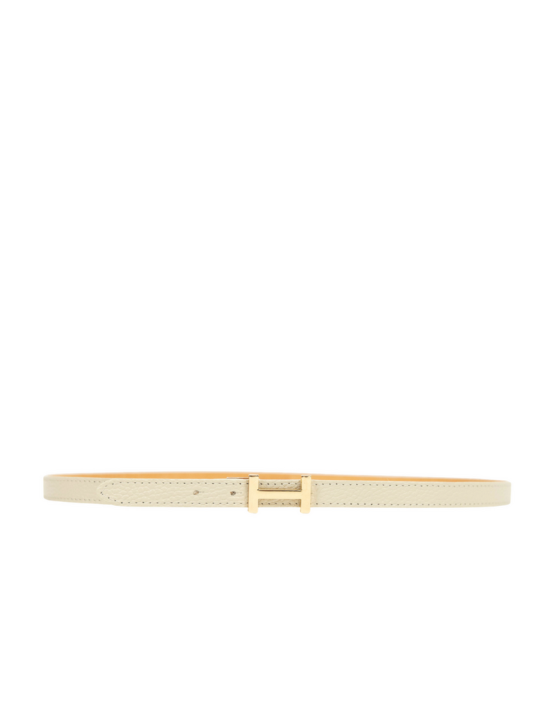 21Jewelz Smalle riem met goud detail - ecru