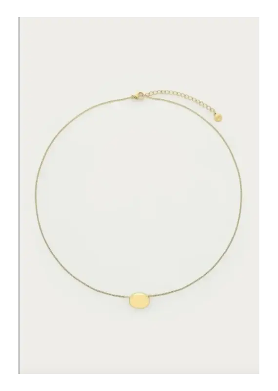 My Jewellery My Jewellery | Bold minimalistische ketting met ovalen dot