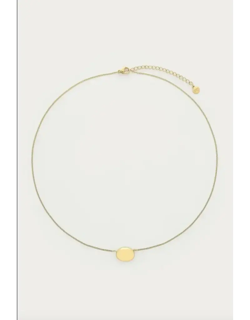 My Jewellery My Jewellery | Bold minimalistische ketting met ovalen dot