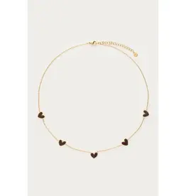 My Jewellery My Jewellery | Ketting met bruine hartjes