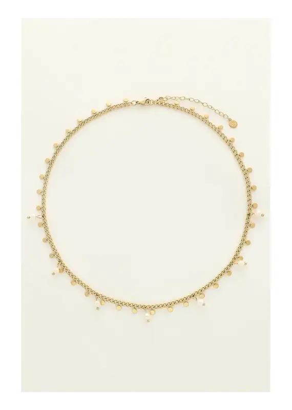 My Jewellery My Jewellery | Ketting met kleine munten en zoetwaterparels