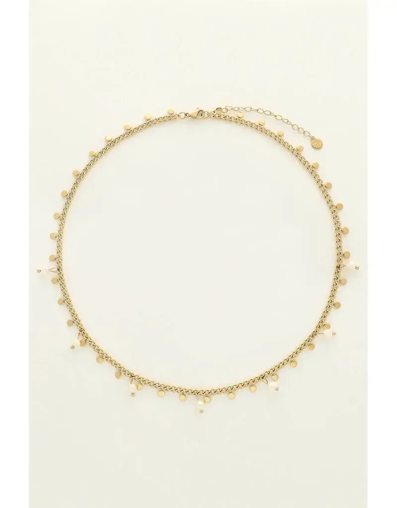 My Jewellery My Jewellery | Ketting met kleine munten en zoetwaterparels