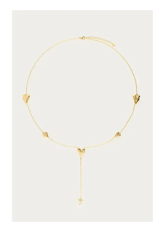 My Jewellery My Jewellery | Lange ketting met hartjes & imitatieparels