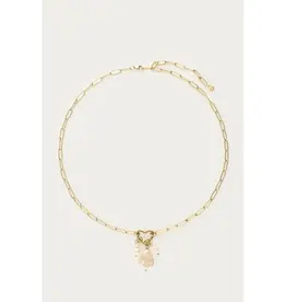 My Jewellery My Jewellery | Schakelketting met hartje en natuurlijke parels