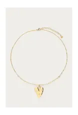 My Jewellery My Jewellery | Ketting met groot hart en imitatieparels