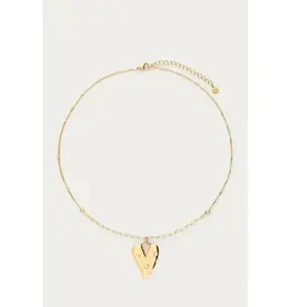 My Jewellery My Jewellery | Ketting met groot hart en imitatieparels