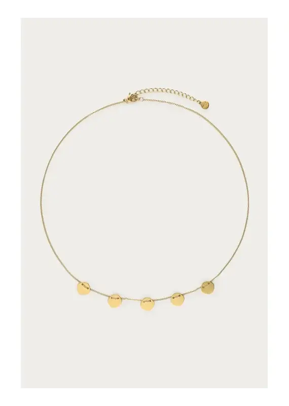 My Jewellery My Jewellery | Minimalistische ketting met vijf munten