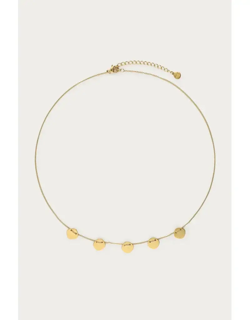 My Jewellery My Jewellery | Minimalistische ketting met vijf munten