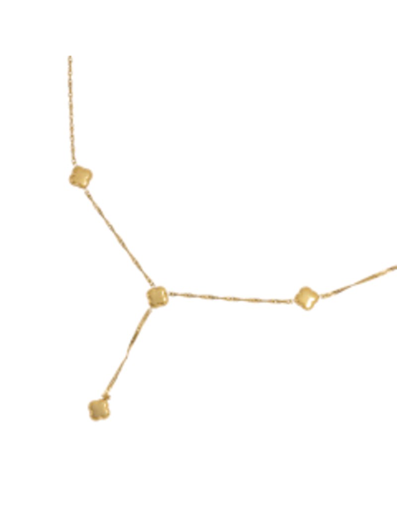 Go Dutch Label D&E | Lange ketting y-vorm met klavers
