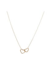 Go Dutch Label D&E | Double Heart ketting