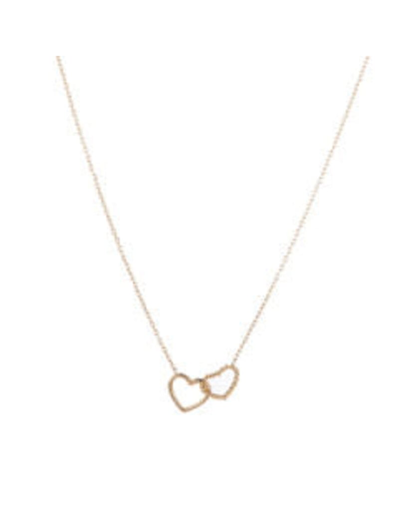 Go Dutch Label D&E | Double Heart ketting