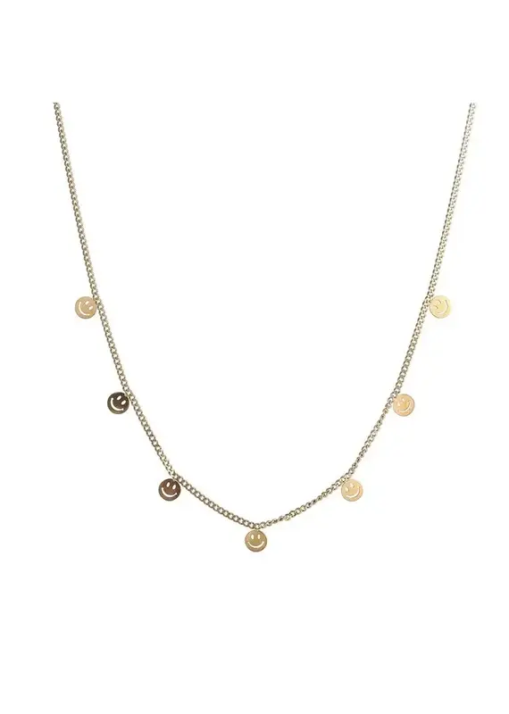 Go Dutch Label D&E | Small smileys necklace
