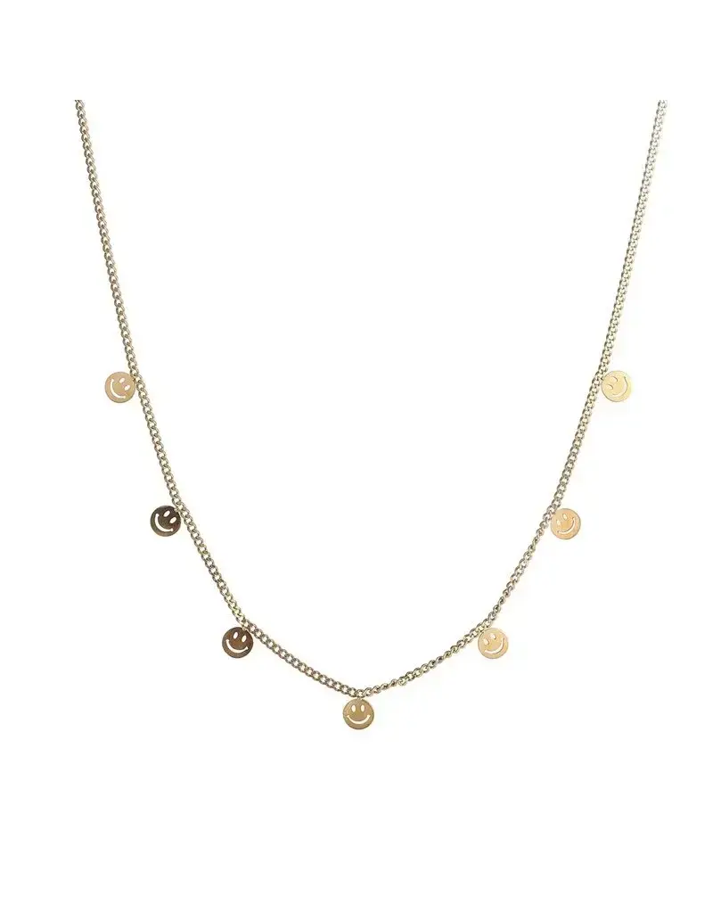 Go Dutch Label D&E | Small smileys necklace