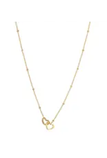 Go Dutch Label D&E | Double hearts necklace